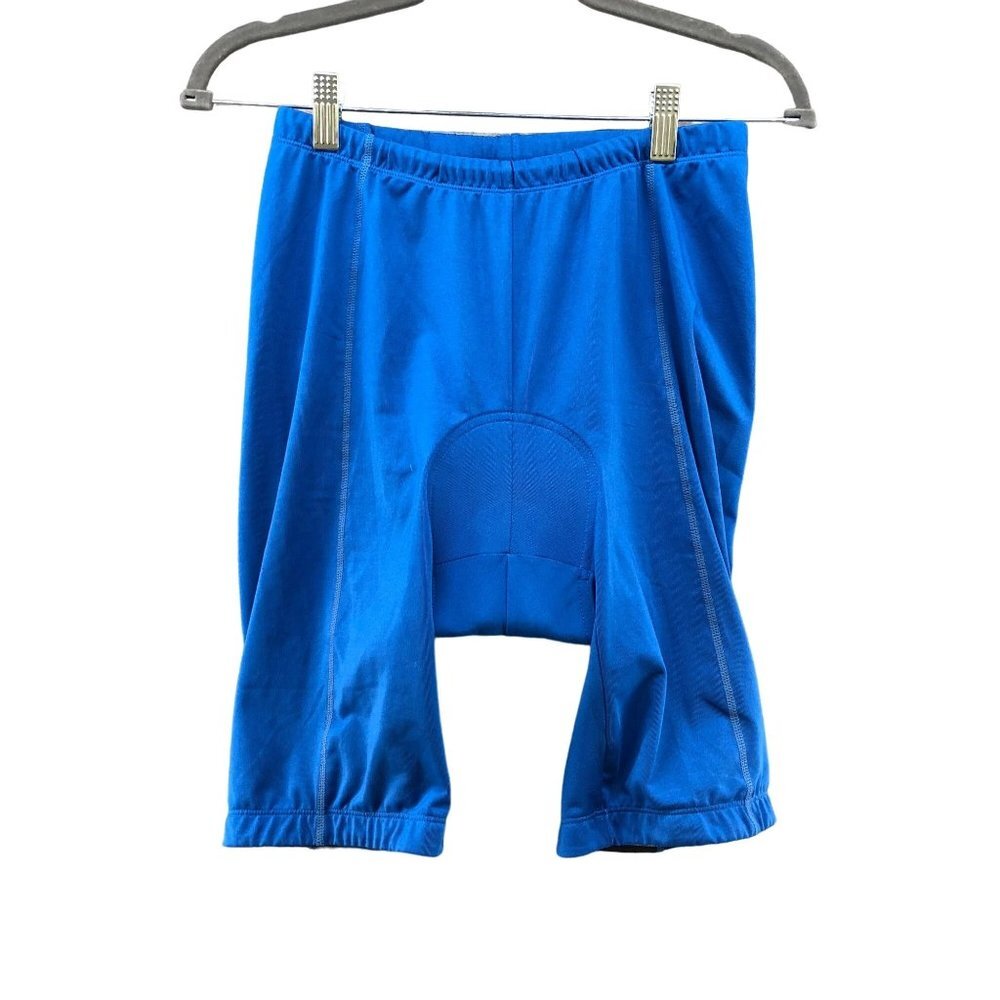 Nashbar Womens Blue Padded‎ Cycling Shorts Biking Lycra Size Large L